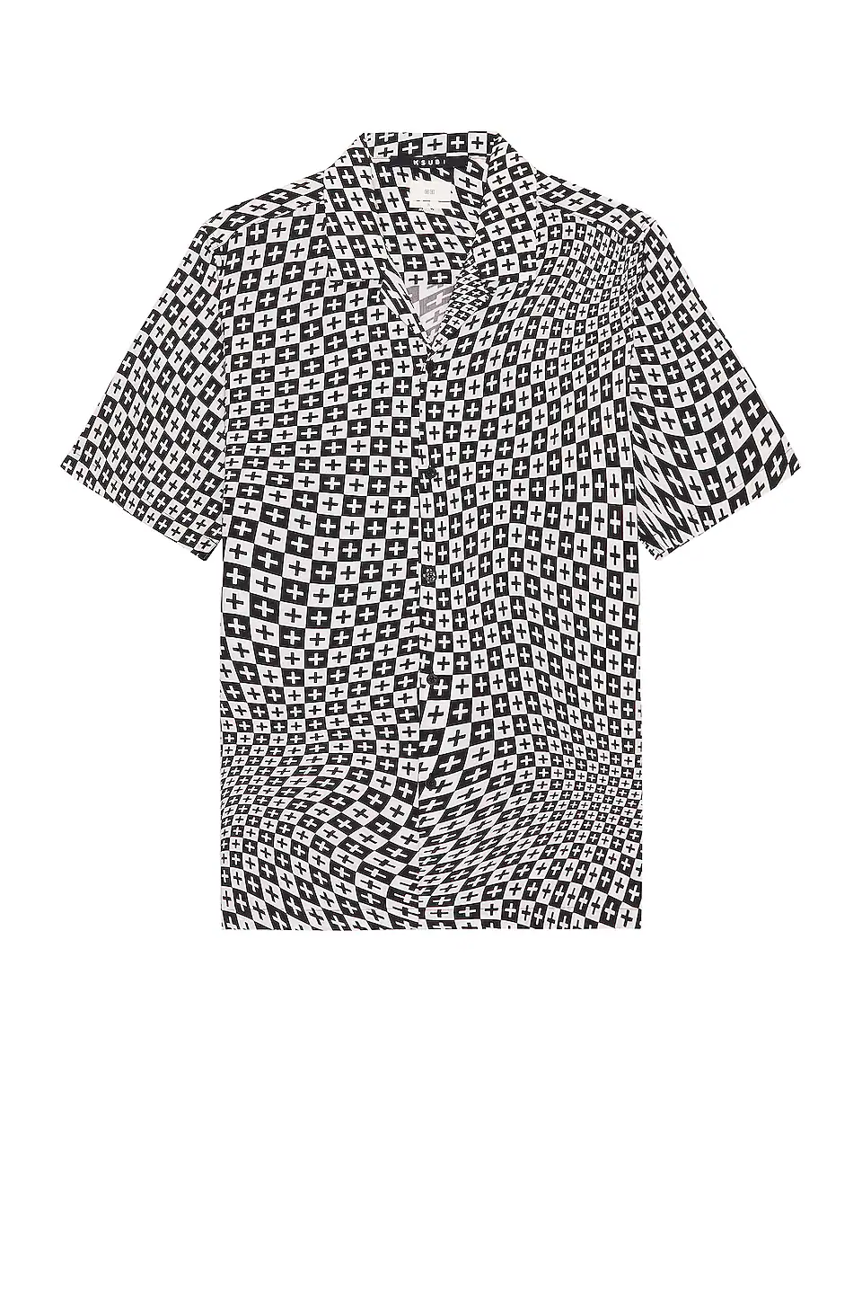 CHECK OUT RESORT SS SHIRT - BLACK