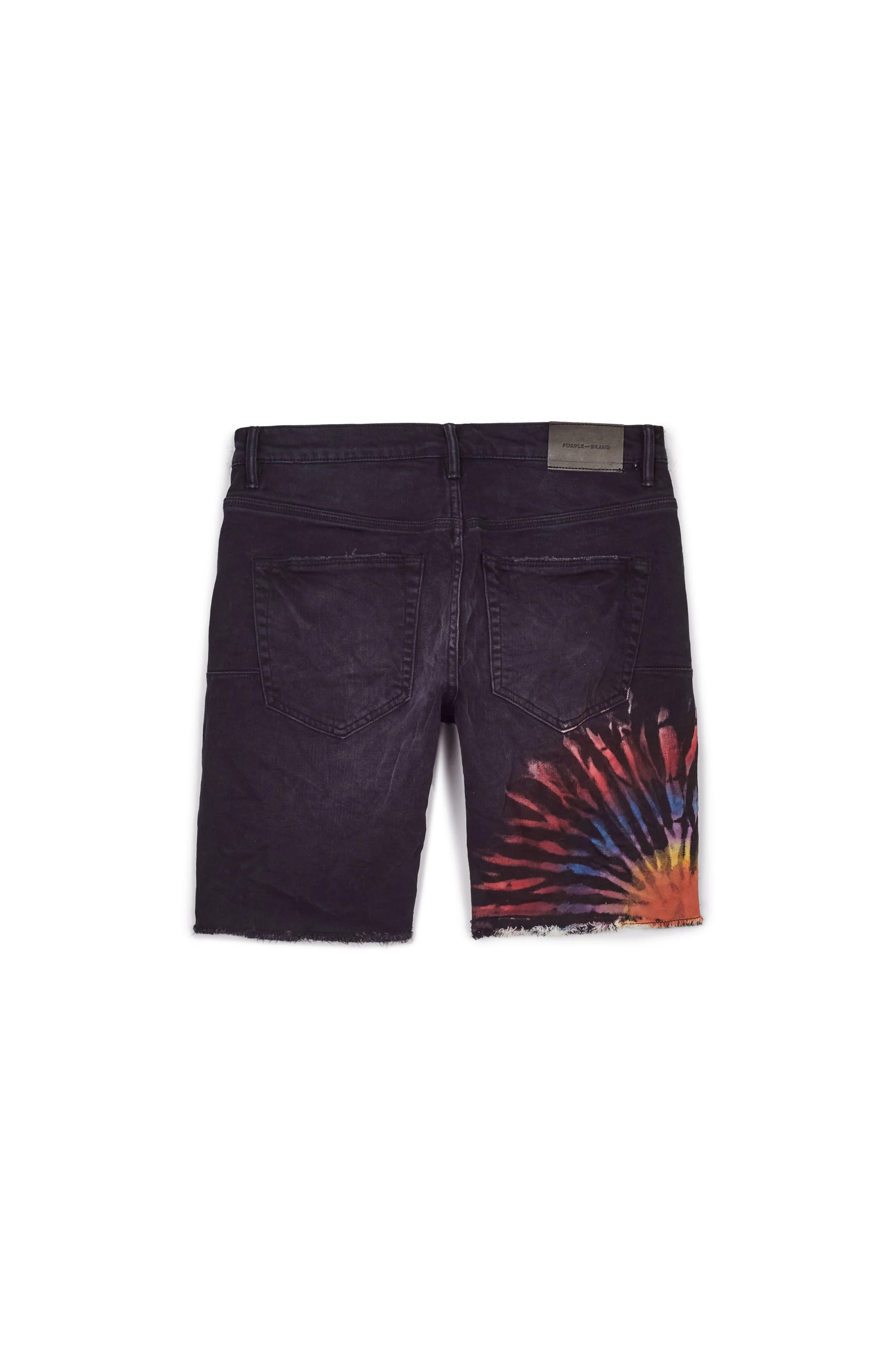 P020 MID RISE SHORT - MULTICOLOUR TIE DYE BLACK - Image 2
