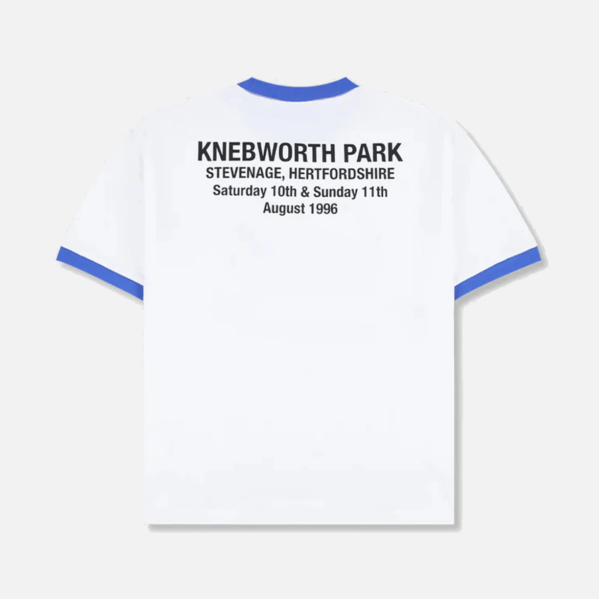 OASIS X PLEASURES 1996 RINGER SHIRT - WHITE - Image 2