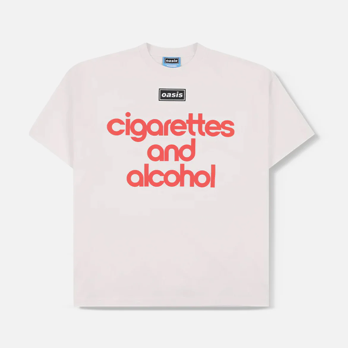 OASIS X PLEASURES NORDIQUE T-SHIRT - VINTAGE WHITE