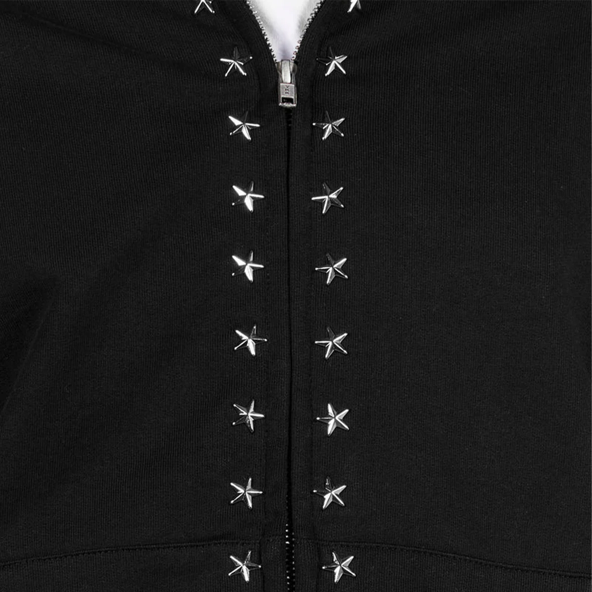 ZERO STUDDED HOODIE - BLACK - Image 3