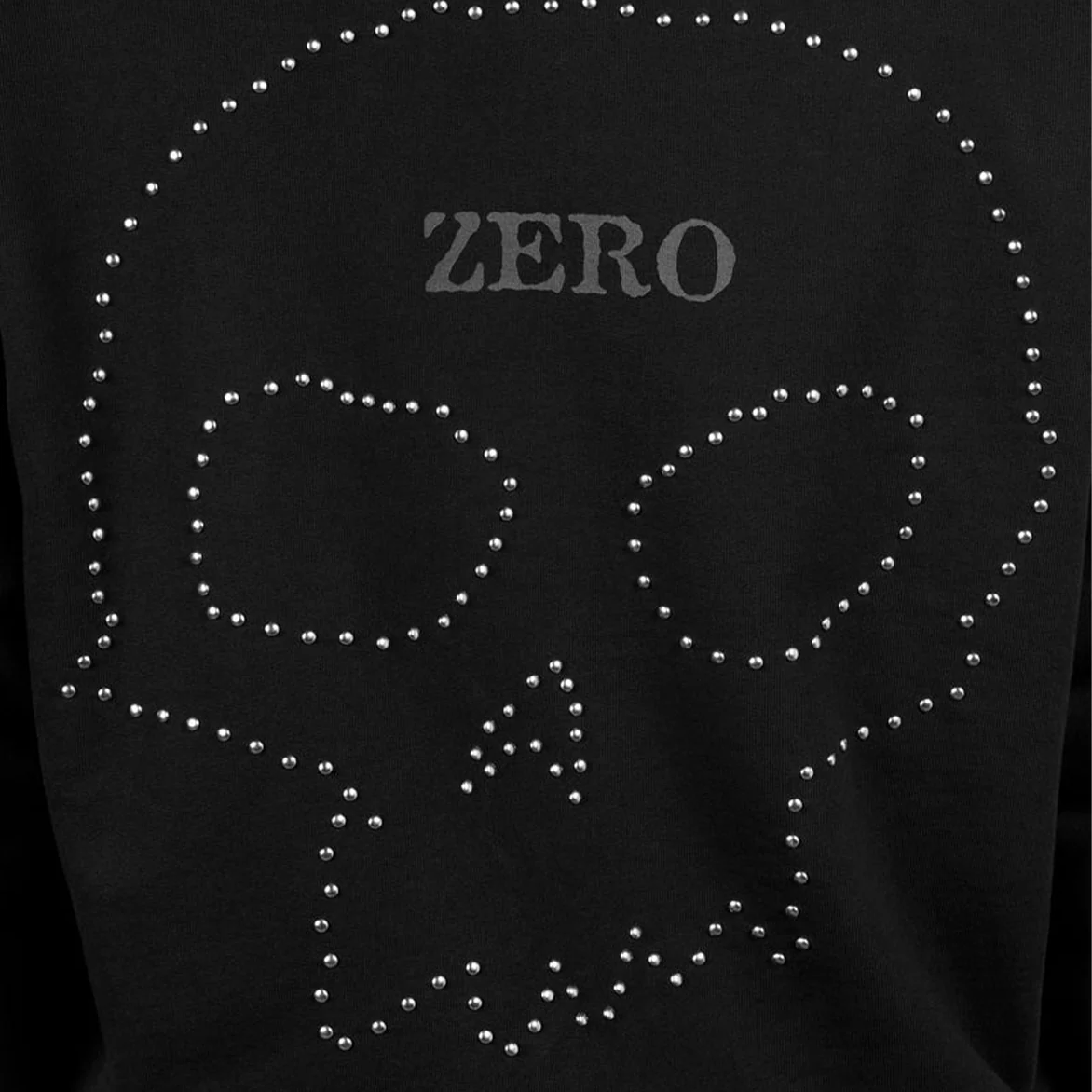ZERO STUDDED HOODIE - BLACK - Image 4