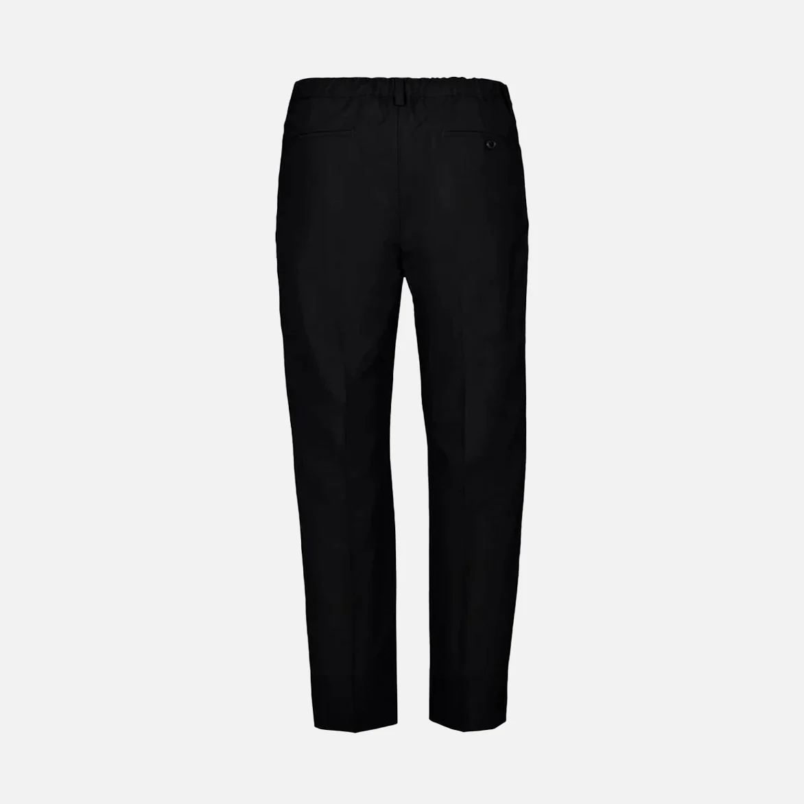 TROPICAL WOOL TROUSERS - BLACK - Image 2