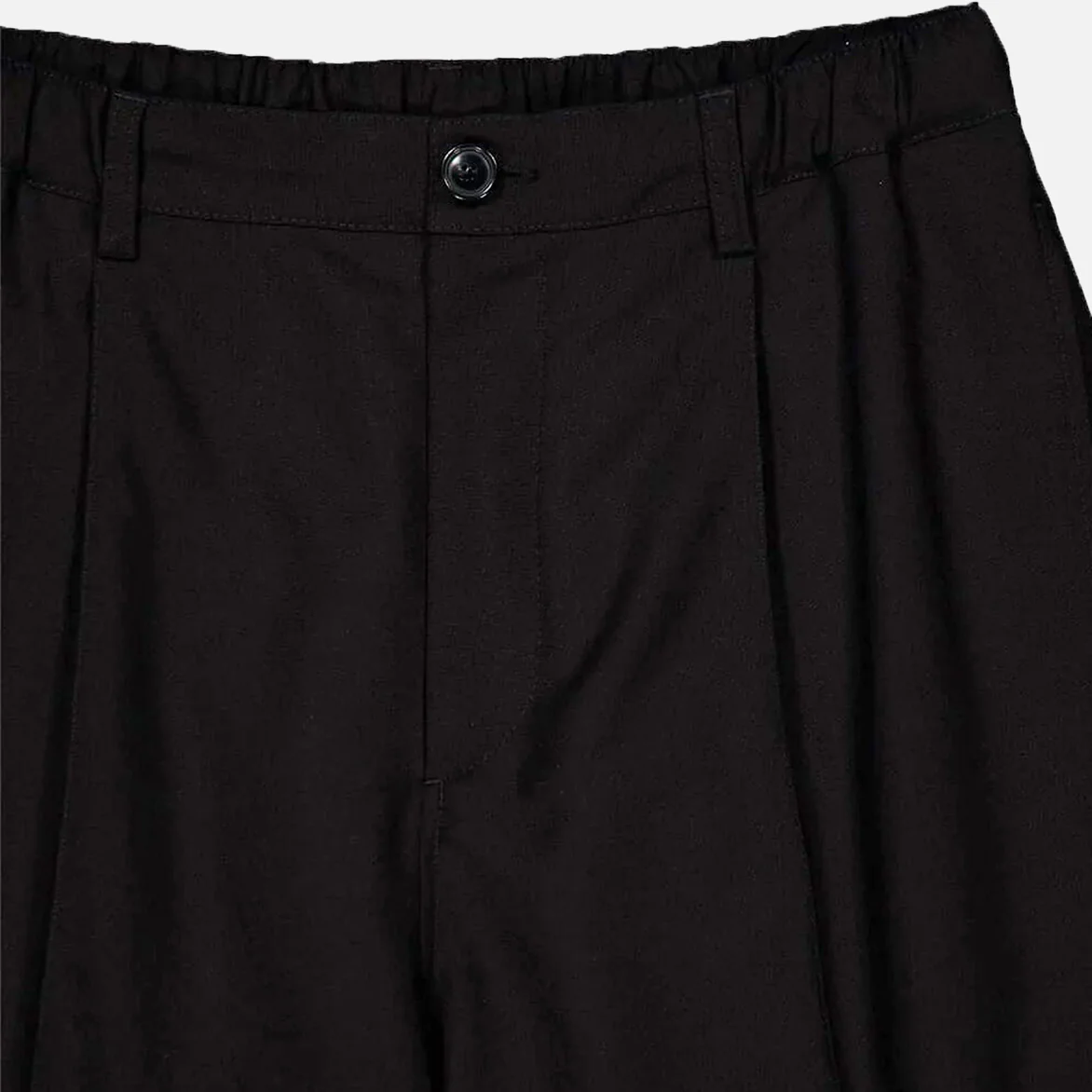 TROPICAL WOOL TROUSERS - BLACK - Image 3