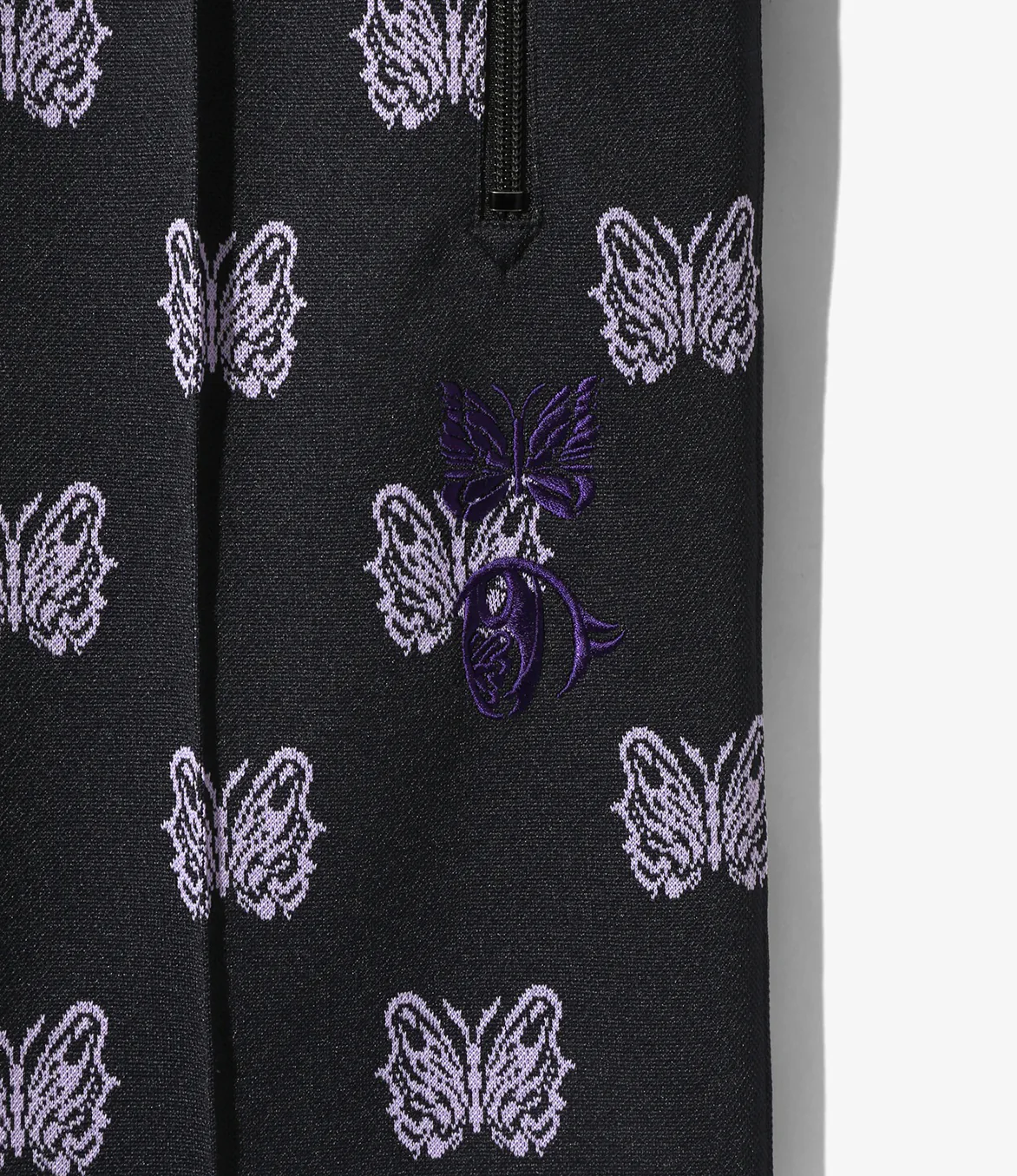 KAE TANAKA x NEEDLES TRACK PANT POLY JACQUARD - BLACK - Image 4