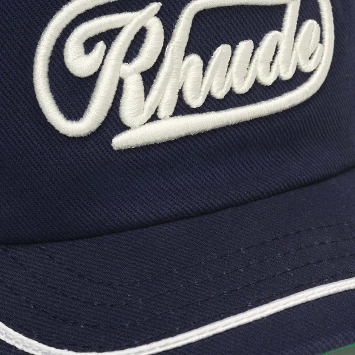 RHUDE PATCH TRUCKER HAT - NAVY / WHITE - Image 4