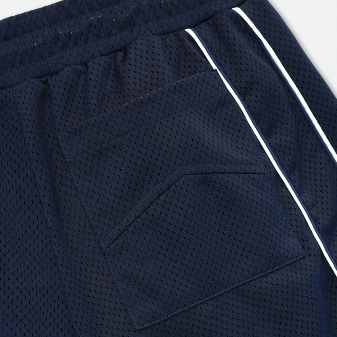 BAGGY COLLEGIATE LOGO SHORT - NAVY / CREAM - Image 4
