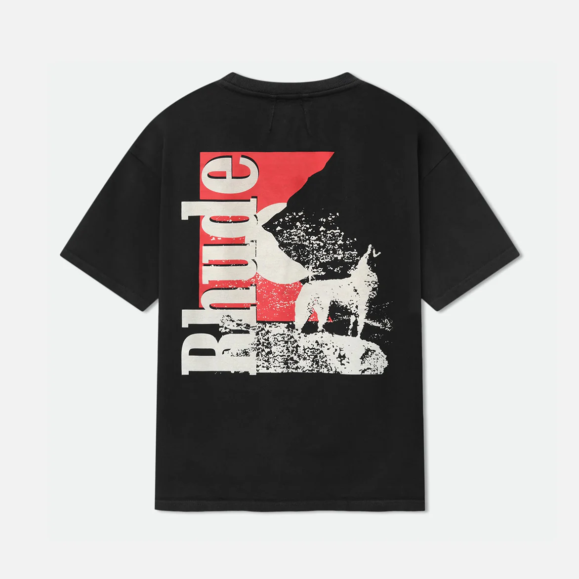 MOONLIGHT WOLF POCKET TEE - BLACK - Image 2