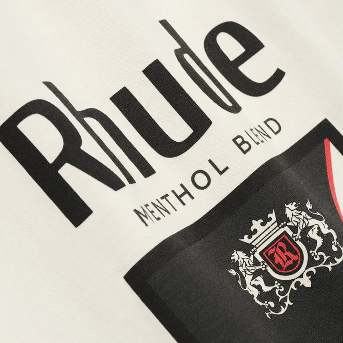 COLLINS FUMAR TEE - VINTAGE WHITE / BLACK / RED - Image 4