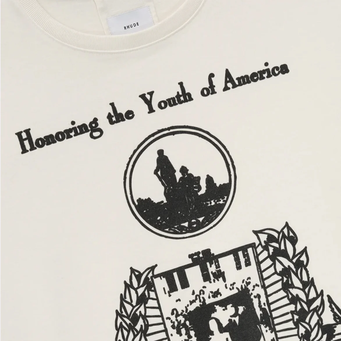 YOUTH OF AMERICA TEE - WHITE - Image 3