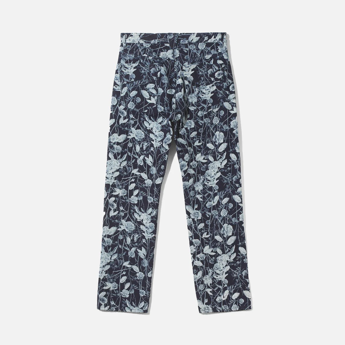 STRAIGHT JEAN - 13OZ DENIM ROSE PRINT - INDIGO - Image 2