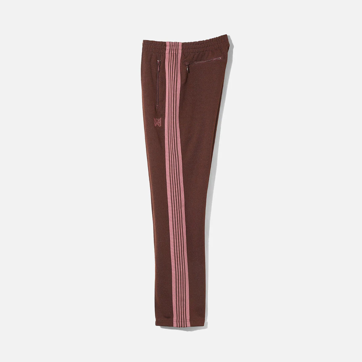 NARROW TRACK PANT POLY SMOOTH - BROWN - Image 3