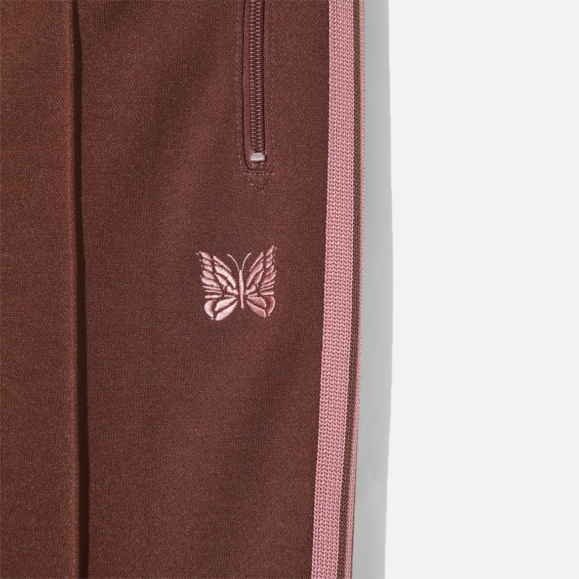 NARROW TRACK PANT POLY SMOOTH - BROWN - Image 4