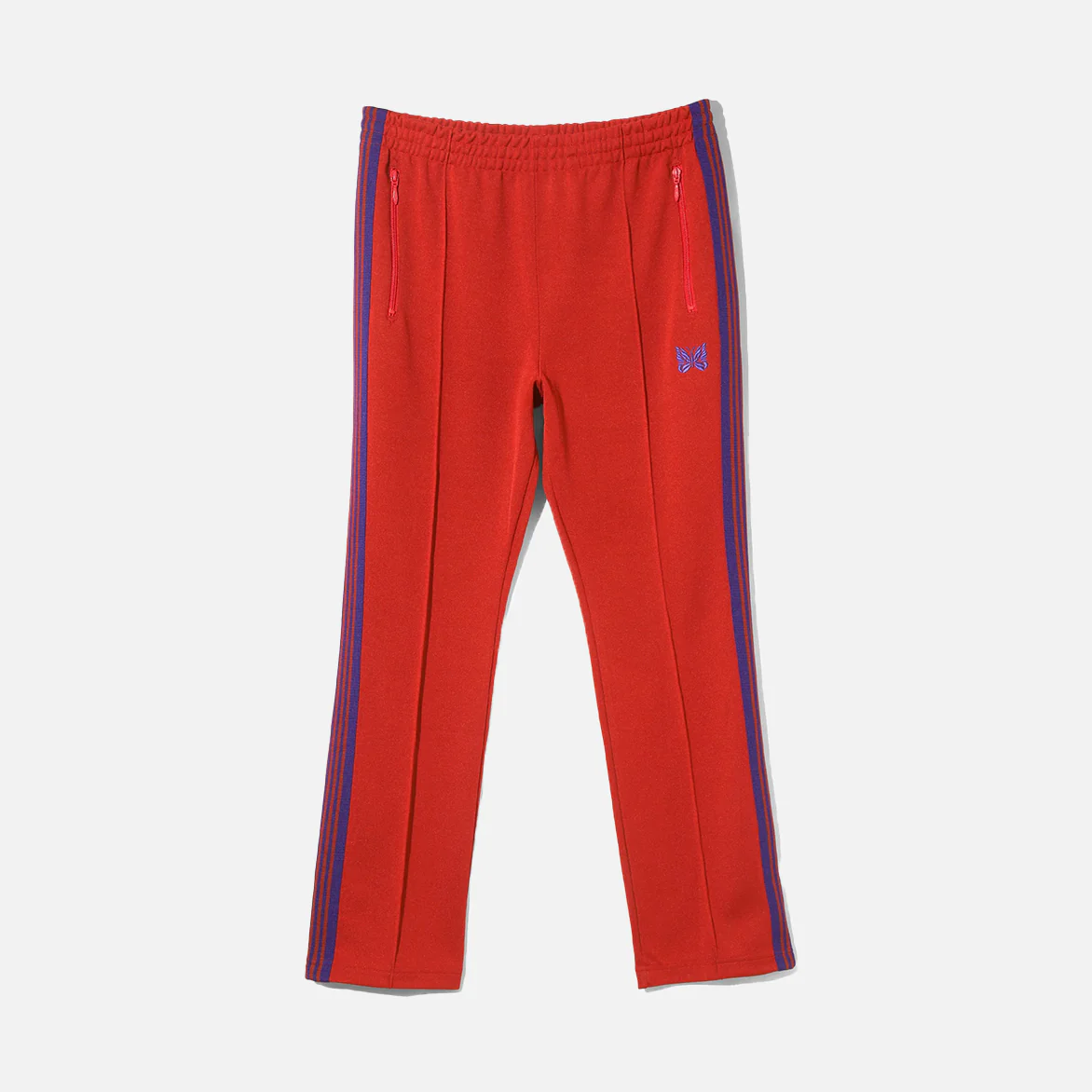 NARROW TRACK PANT POLY SMOOTH - RED