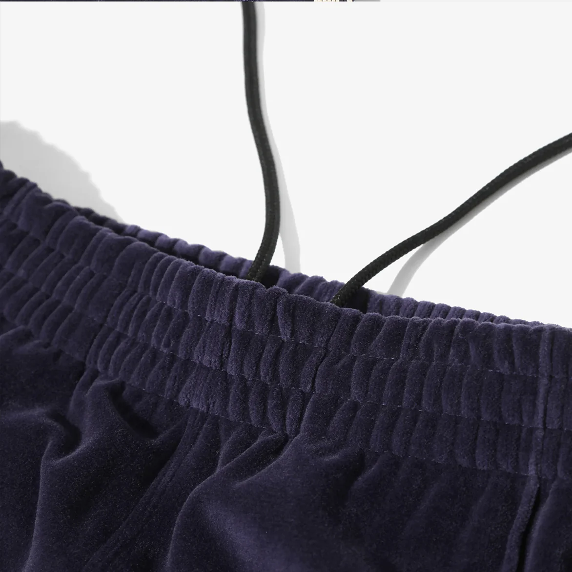 NARROW TRACK PANT - C/PE VELOUR - NAVY - Image 5