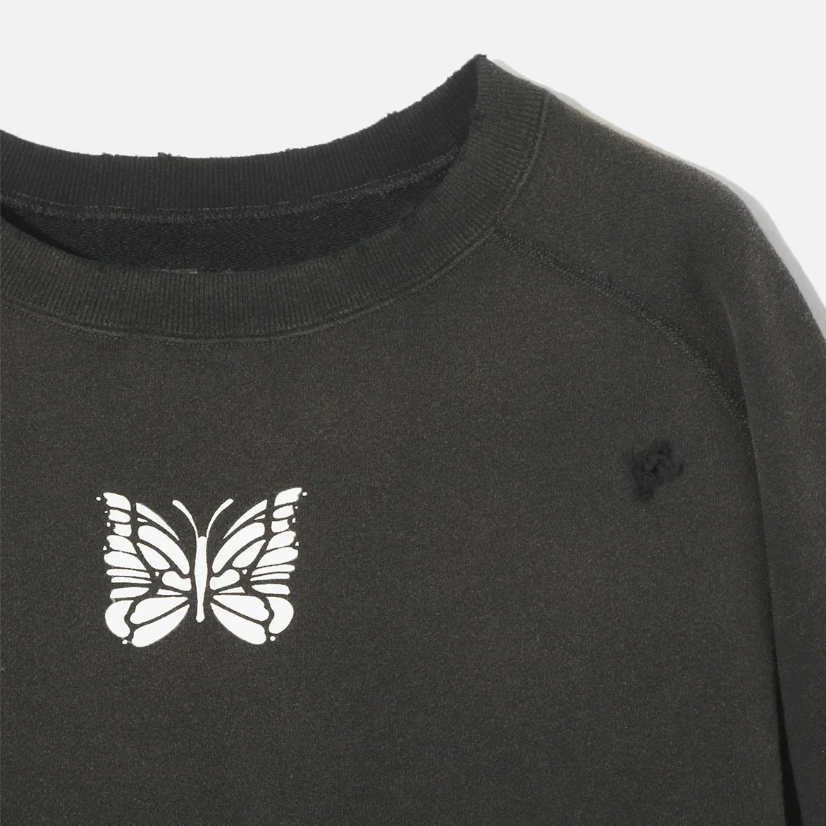 DECONSTRUCTED SWEAT SHIRT FRENCH TERRY - BLACK - Image 3
