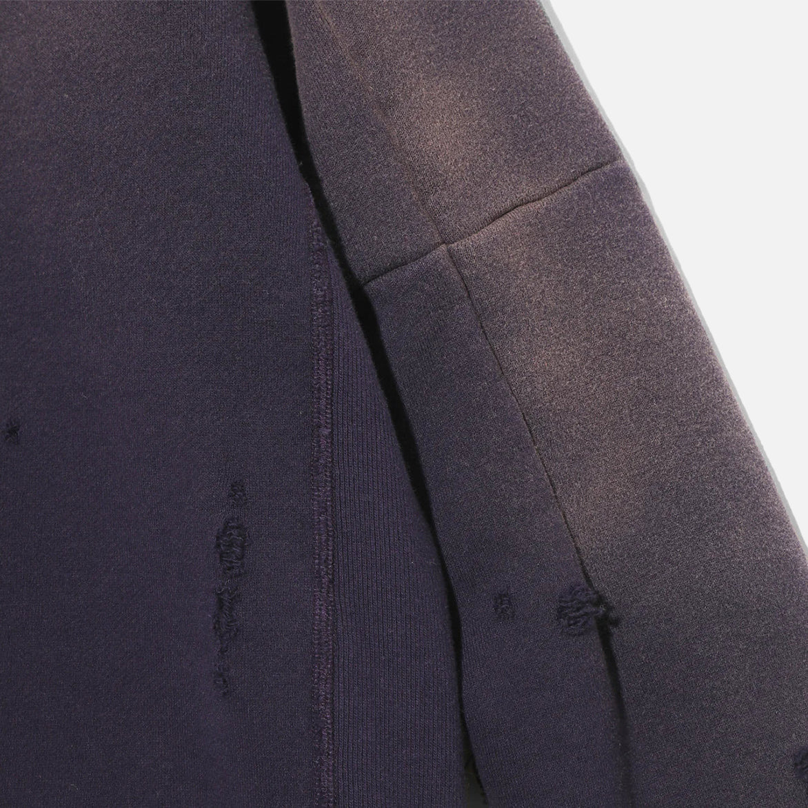 DECONSTRUCTED SWEAT SHIRT FRENCH TERRY - PURPLE - Image 4