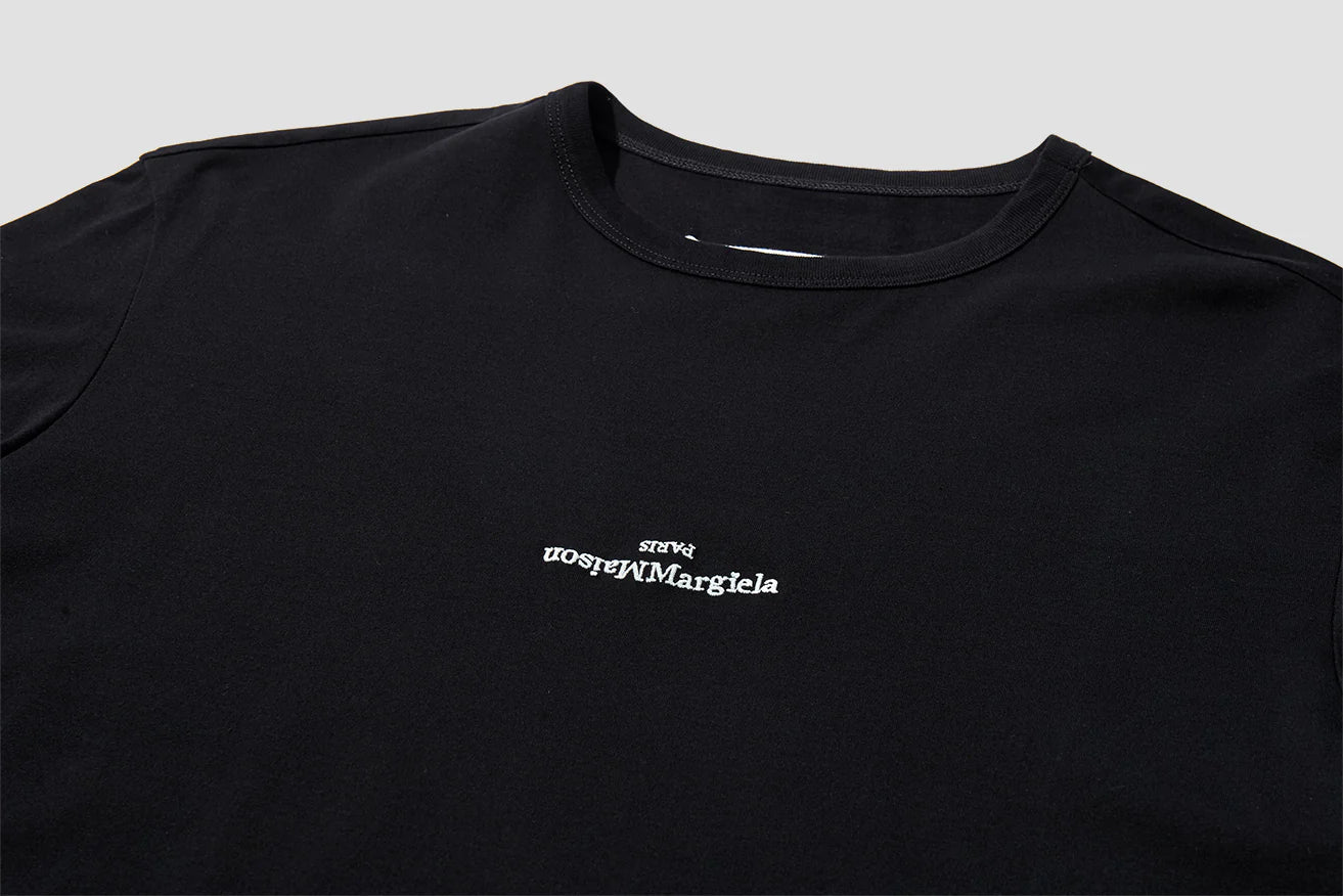 UPSIDE DOWN LOGO TEE - BLACK - Image 3