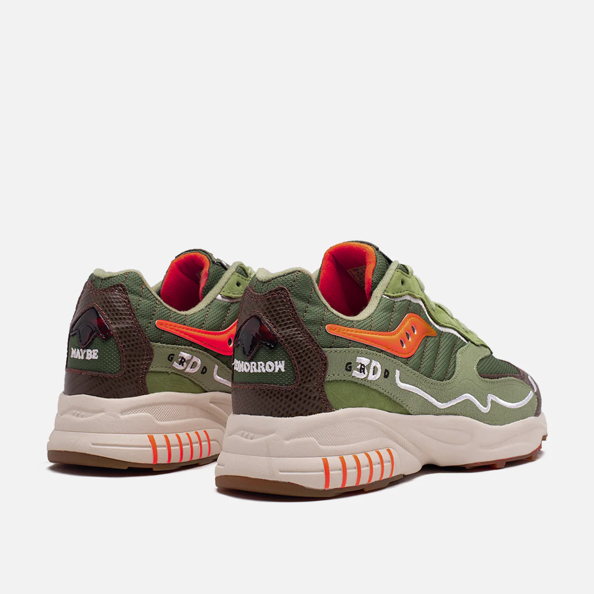 MAYBE TOMORROW X SAUCONY 3D GRID HURRICAINE "TORTOISE" - Image 3