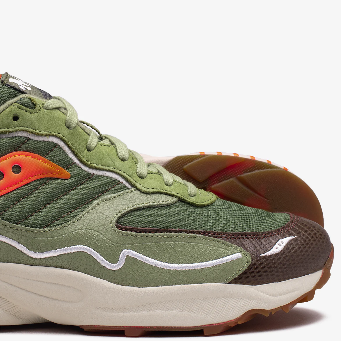 MAYBE TOMORROW X SAUCONY 3D GRID HURRICAINE "TORTOISE" - Image 4