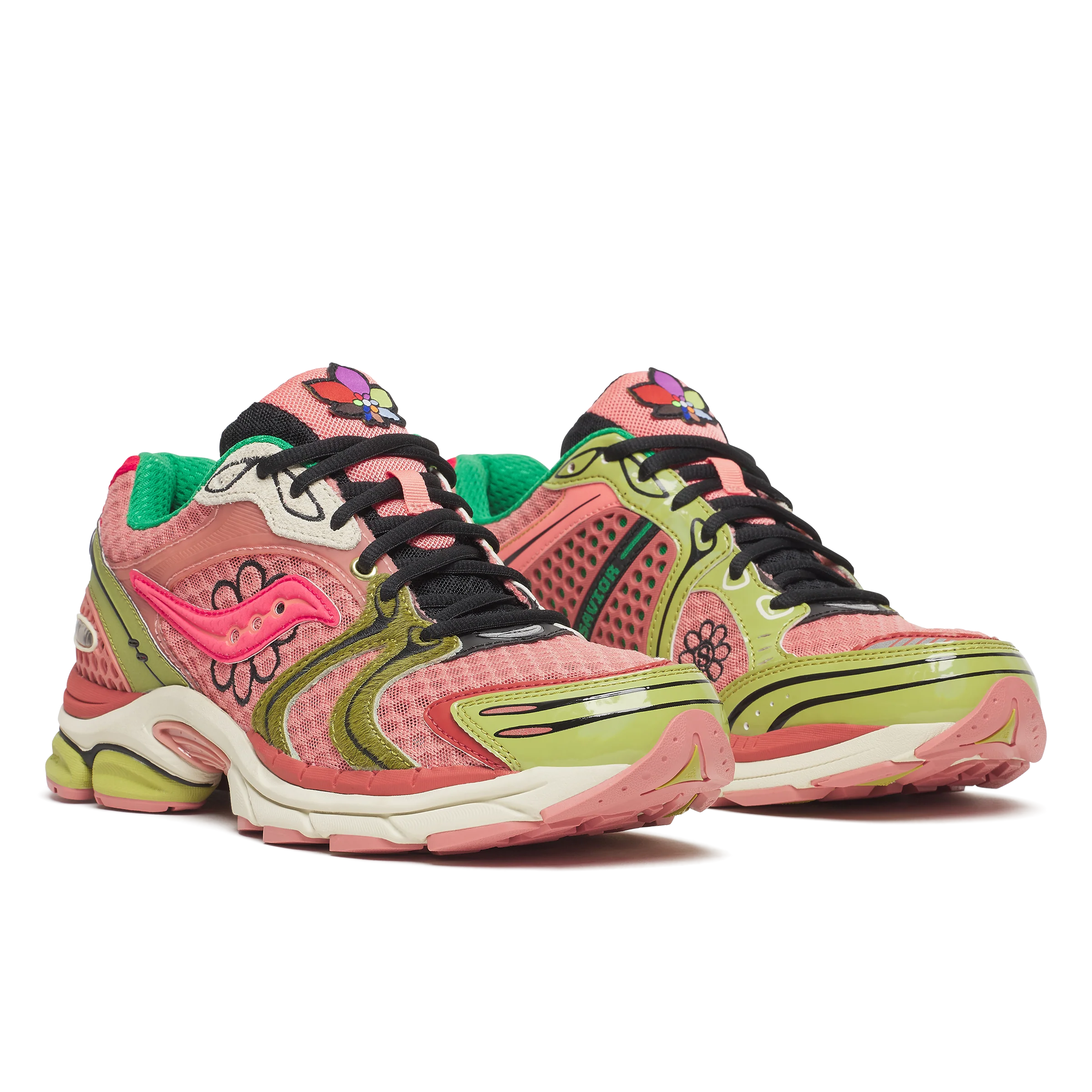 JAE TIPS X SAUCONY PROGRID TRIUMPH 4 "FLOWERS GROW UPTOWN" - VIRGINIA CREEPER - Image 2