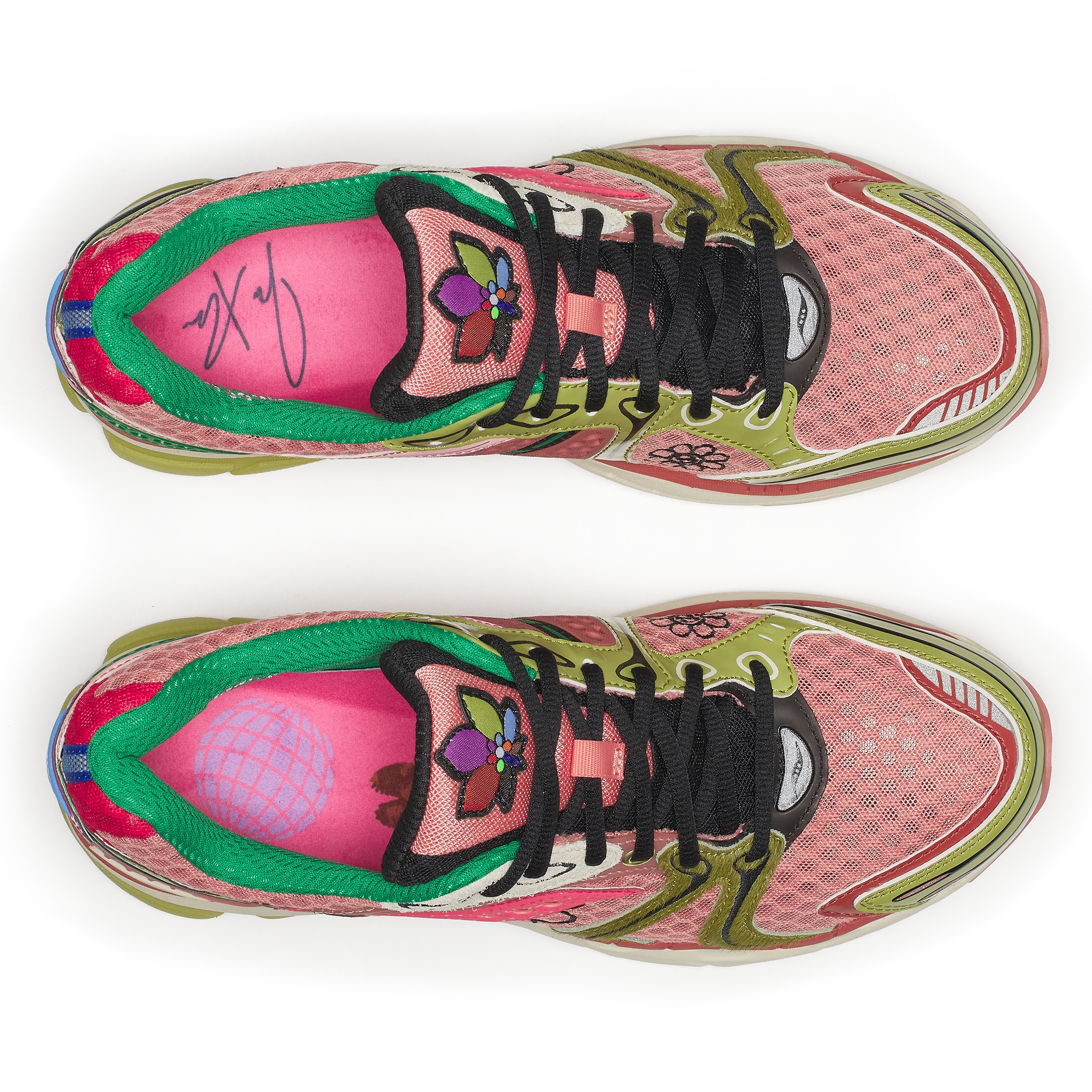 JAE TIPS X SAUCONY PROGRID TRIUMPH 4 "FLOWERS GROW UPTOWN" - VIRGINIA CREEPER - Image 5