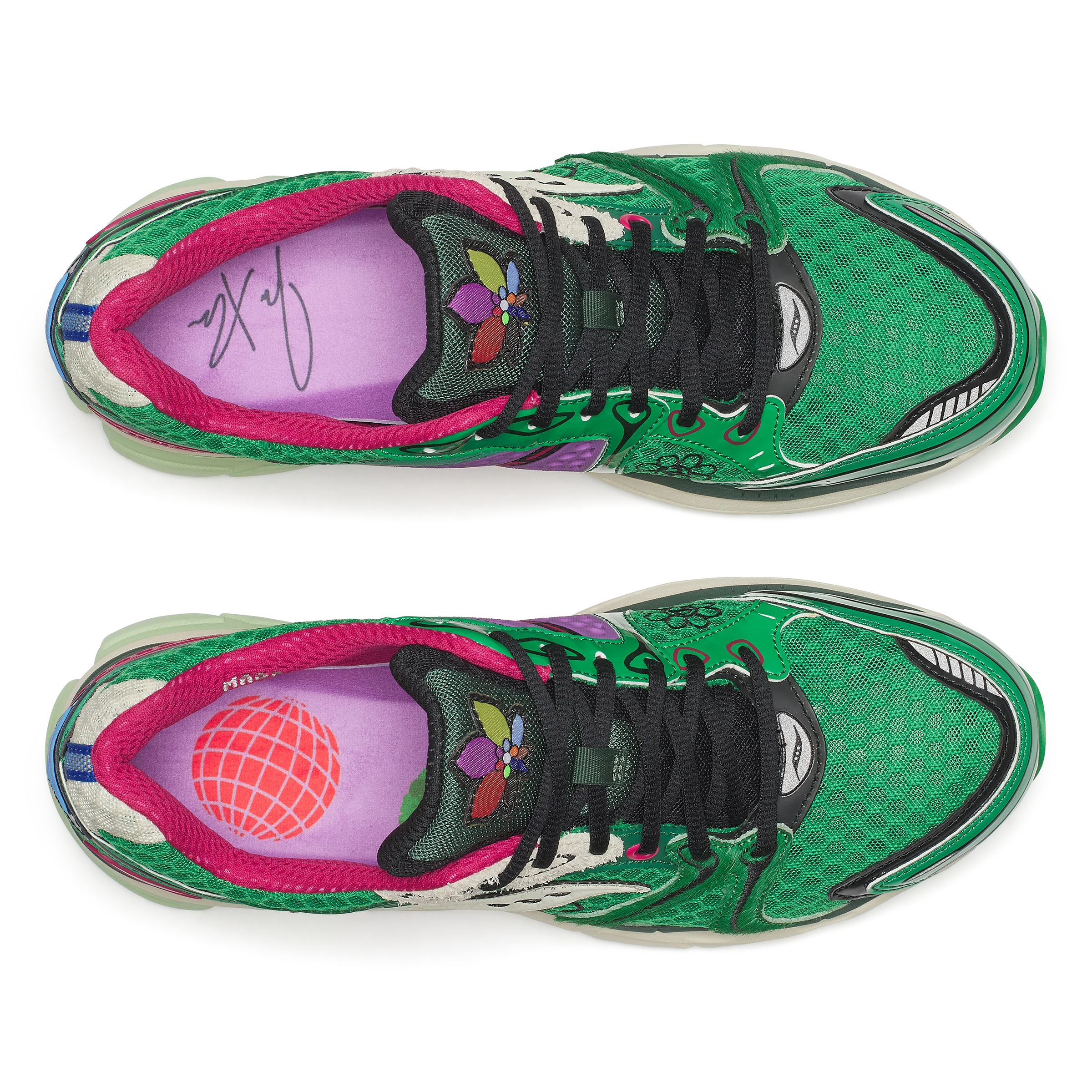 JAE TIPS X SAUCONY PROGRID TRIUMPH 4 "FLOWERS GROW UPTOWN" - SUGAR MAPLE - Image 5