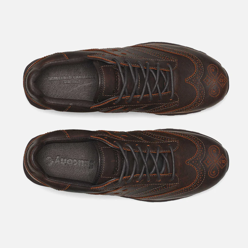 ENGINEERED GARMENTS X SAUCONY SHADOW ORIGINAL WINGTIP - BROWN - Image 5