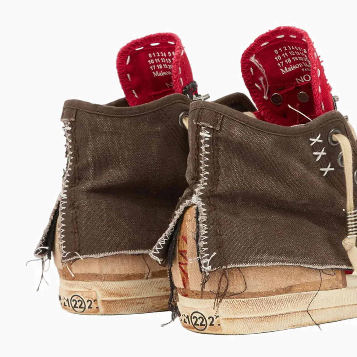 LOVED TO DEATH SNEAKERS - BROWN / RED - Image 4