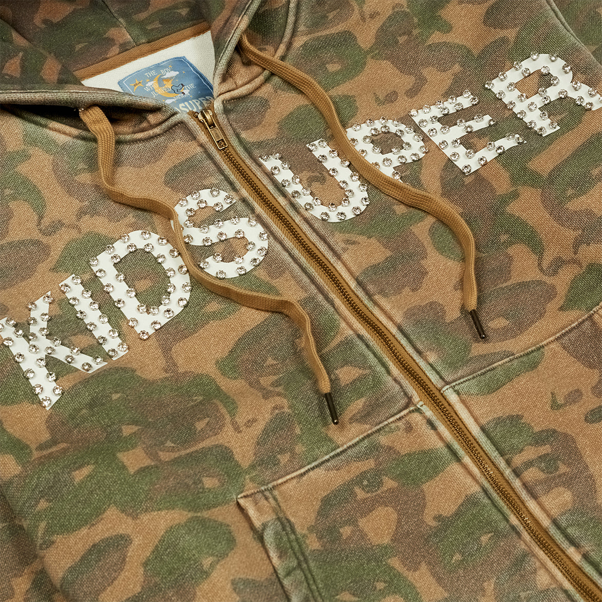 FACE CAMO HOODIE - DARK GREEN - Image 3