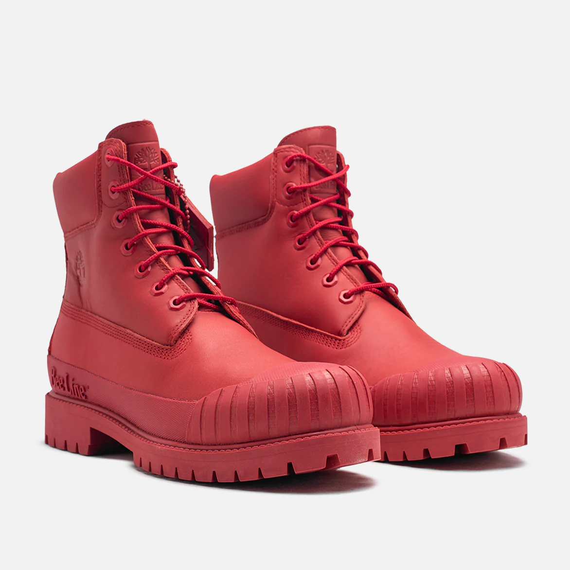 BEE LINE X TIMBERLAND 6" PREMIUM RUBBER-TOE BOOT - RED NUBUCK - Image 2