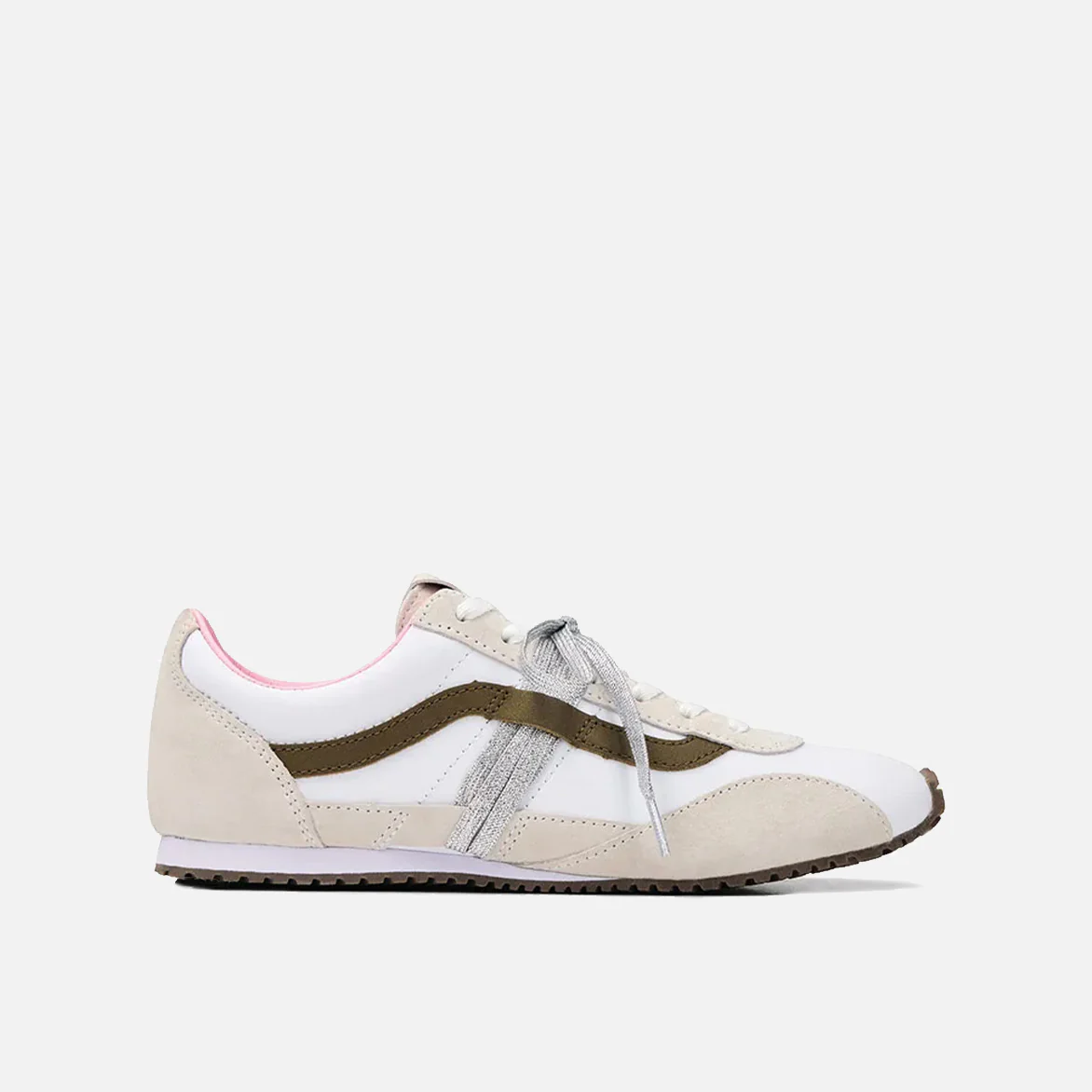LX SUPER LOWPRO TRAINER - PIG SUEDE WHITE