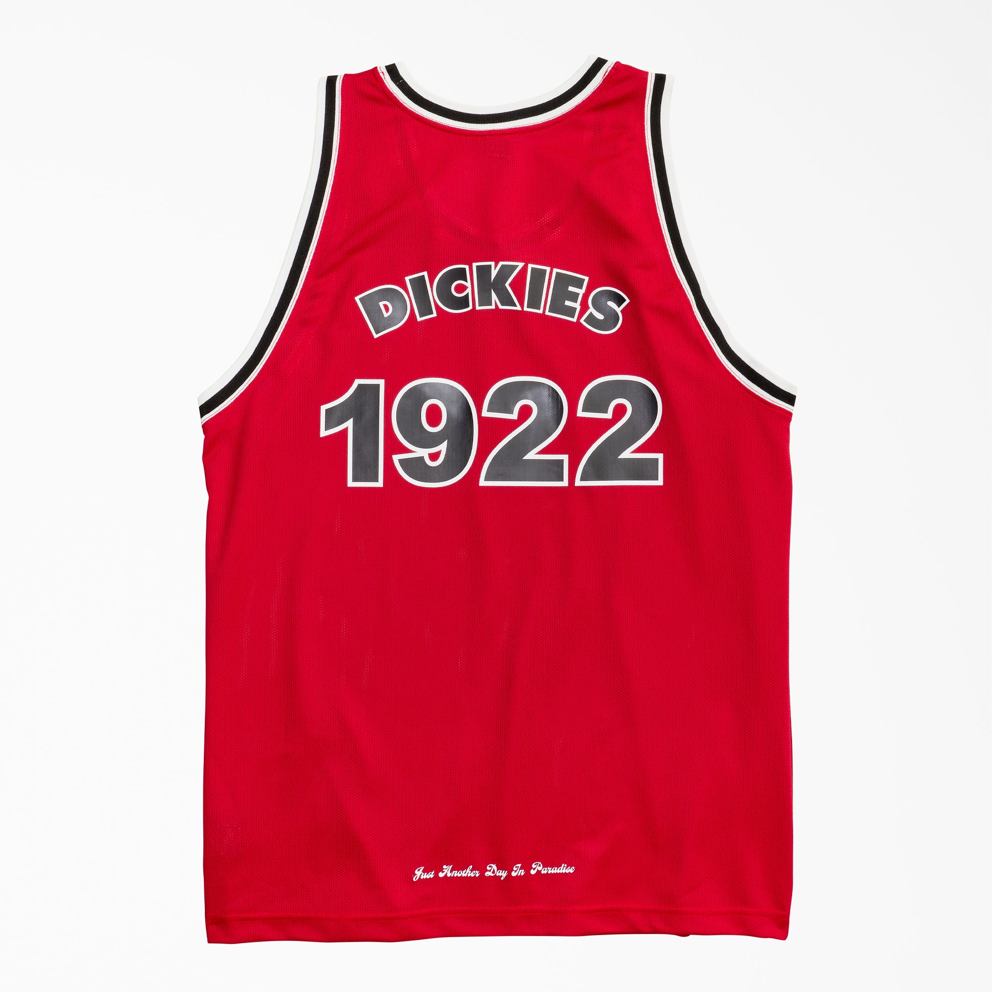 NYS X DICKIES 'SUN-DYED IN TEXAS' BASKETBALL JERSEY - RED - Image 2